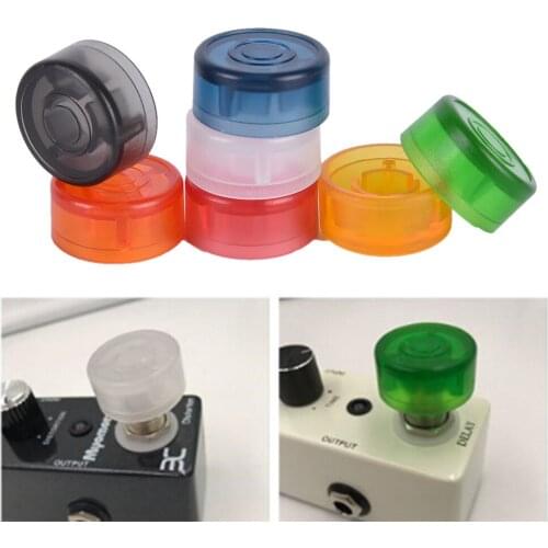 25x12mm Footswitch Topper 1 pc Plastic Bumpers Protector Footswitch Topper For Guitar Effect Pedal 7 colors