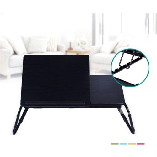 Simple Folding Notebook Table Steel Pipe MDF Board Standing Laptop Desk Portable Adjustable Bed Sofa Computer Studying Table