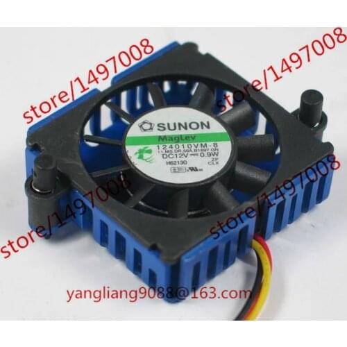 SUNON 124010VM-8 DC 12V 0.9W 3-Wire 20X20X16mm Server Cooling Fan