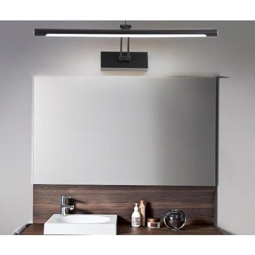 LED Mirror Light Waterproof 5W/40CM 7W/46CM 12W/55CM AC90-260V Modern Cosmetic Acrylic Wall Lamp Bathroom Lighting Adjustable