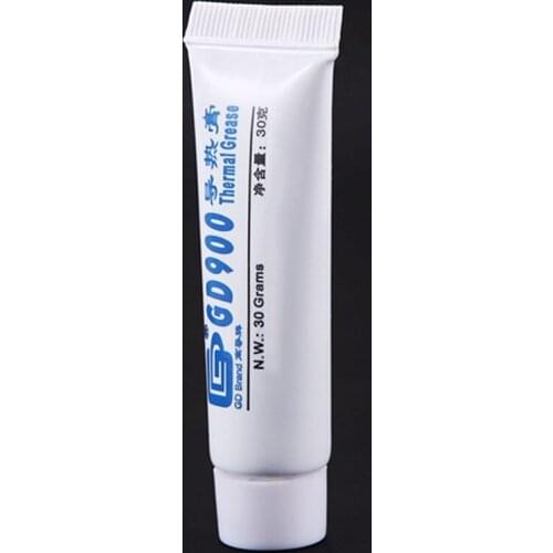 GD GD900 Thermal Conductive Grease Paste Silicone Plaster Heat Sink Compound Net Weight 30 Grams High Performance Gray For CPU
