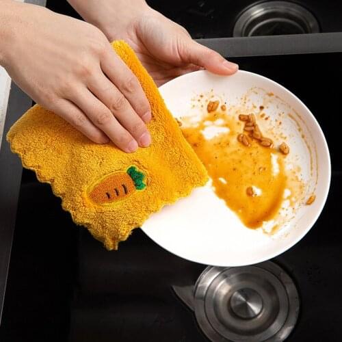 Non-lint Dishwashing Cloth For Household Kitchens, Strong Water Absorption, Multifunctional Hanging Rags, Kitchen Gadgets