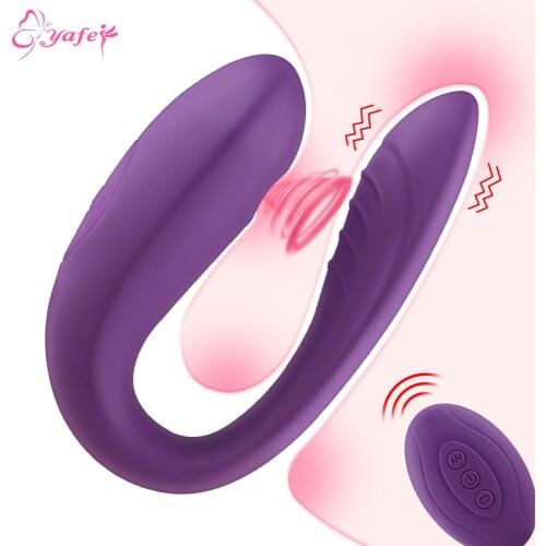 U Shape Vibrator for Women Rechargeable G-Spot Stimulate Dildo Sex Toys Female Masturbator Wireless Remote Erotic Sex Shop Toys