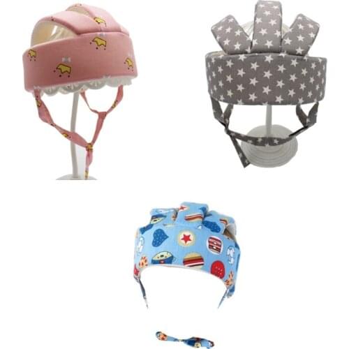 Convenient Baby Protective Helmet Adjustable Children Headguard Infant Protective Harnesses Cap for Walking and Playing A2UB