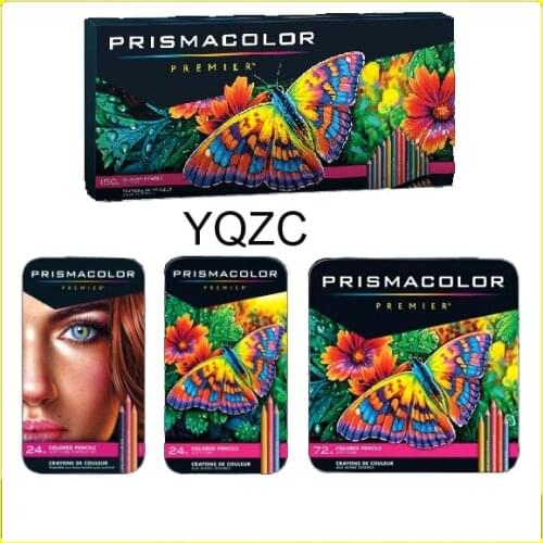 USA PRISMACOLOR Art Oily Colored Pencils 24/48/72/132/150 Colors Lapis de cor Wood Colored Pencils for Artist Sketch painting