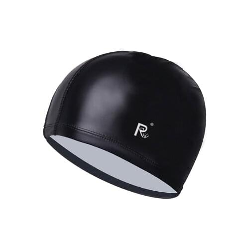 Waterproof swimming cap adult swim hat men scuba diving cap swimming head cover pool hats PU swimming cap free size