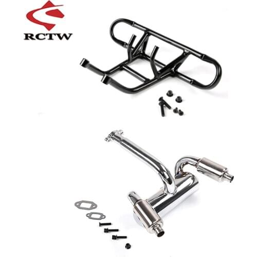2 Hole Exhaust Pipe Silencer Power Riser Rear Bumper Fit 1/5 HPI BAJA ROFUN ROVAN KM 5B 5T RC CAR Toys PARTS