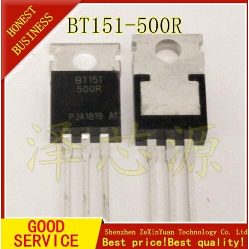 10pcs/lot NEW BT151-500R SCR 12A 15mA 500 V Thyristors TO-220