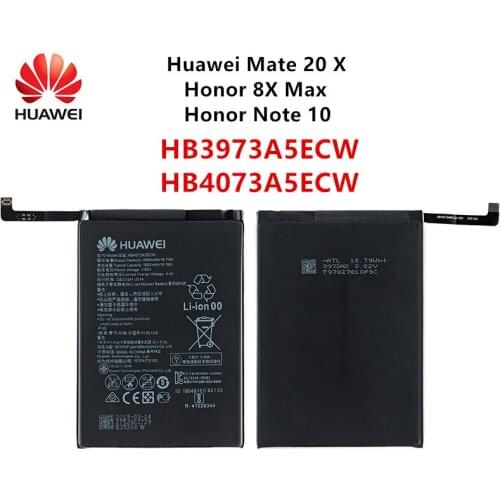 100% Orginal Huawei HB4073A5ECW HB3973A5ECW 5000mAh Battery For HUAWEI Honor Note 10/Honor 8X Max /Mate 20X 20 X EVR-AL00