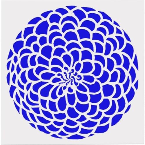 13*13 Flower pvc Layering Stencils for DIY Scrapbooking/photo album Decorative Embossing DIY Paper Cards Crafts