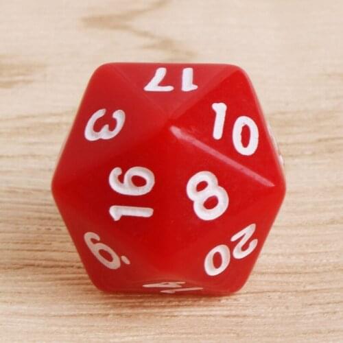 20pcs Multicolor Acrylic Cube Dice Beads multiaspect Portable Table Games Toy