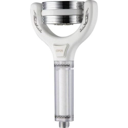 Double-sided Boost Shower White Shower Head 360 Rotation Removable And Washable Showers With Filter Function