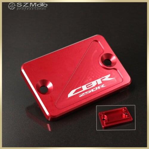 For HONDA CBR 250R CBR250R 2010-2017 2016 Motorcycle Accessories Brake Clutch Cylinder Fluid Reservoir Cover Cap With Logo Red