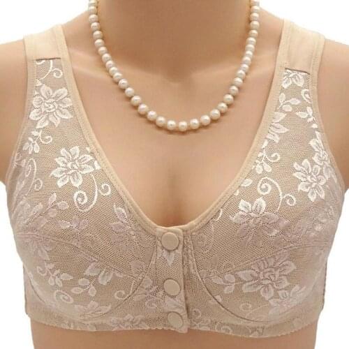 Wireless Cotton Bras For Women Lingerie Front Close T-back Bra Leisure Comfortble Underwear Plus Size 44 42 40 38 36 34