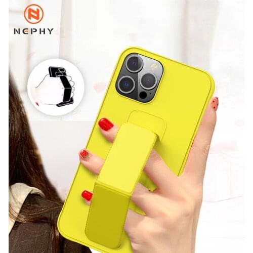 Candy Color Phone Holder Case For Samsung Galaxy A21S A10 A30 A40 A50 S A60 A70 A20E A51 A71 Magnetic bracket Wrist Strap Cover