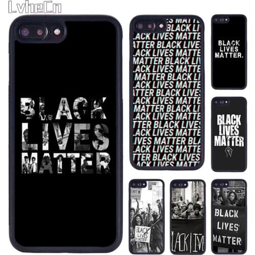LvheCn Black Lives Matter quotes Phone Case For iPhone 5 SE 6s 7 8 Plus 11 12 Pro X XR XS Max Samsung galaxy S8 S9 S10 Cover
