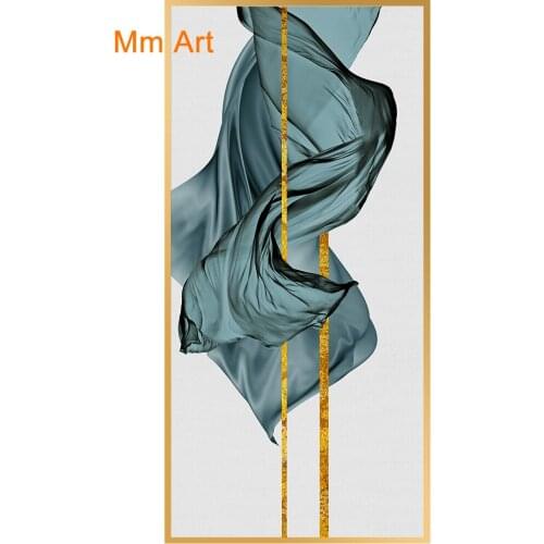 Decorative Painting Vertical Abstract Light Luxury Living Room Modern Simple and High-End Mural