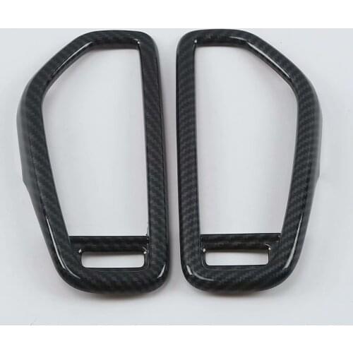 Car Styling For Porsche Cayenne 2018 2019 2020 Side Air Conditioning AC Outlet Vent Frame Cover Trim Interior Accessories