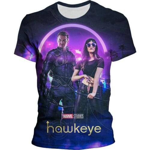 Marvel New Hawkeye T Shirt Men Women Children 3D Printed Summer Short Sleeve Boy Girl Kids Fashion tshirt Cool Streetwear Tee