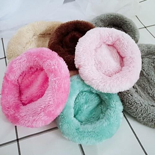 Hamster Nest Pad Velvet Warm Pet Nest Arctic Cotton Cushion Hamster Hedgehog Chinchilla Rabbit Pet Bed 6 Colors S/L Pet supplies