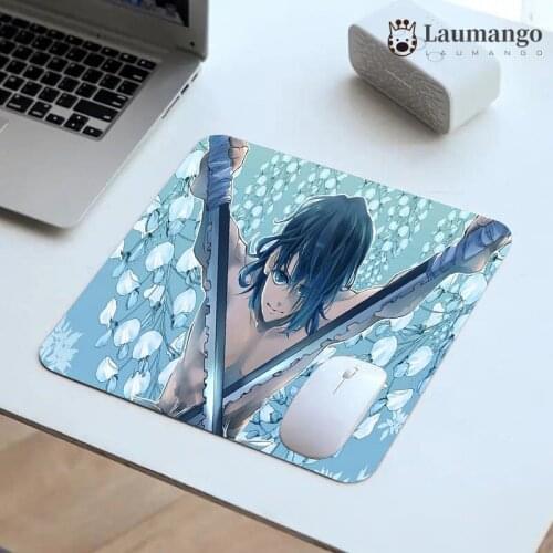 Gaming Keyboard Pad Mouse Gamer Desk Mousepad Demon Slayer Gamers Accessories Anime Mat Mausepad Pad Table Small Deskmat