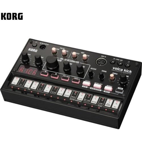 KORG VOLCA KICK Analog Kick Generator Bass Percussion Active Step Synthesizer Sequencer with Playback MIDI IN