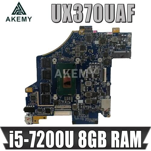 Akemy FOR Asus Q325UA Q325U UX370UA UX370U UX370UAK Q325UAK Laptop Motherboard 60NB0EN0-MB2110 W/ i5-7200U CPU 8GB RAM