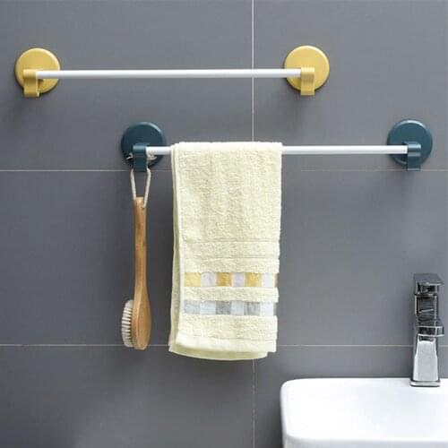 Wall Mounted Towel Bars Bathroom Kitchen Cloth Rags Towel Hanger Holder Racks Storage Shelf Household Shoes Slippers Organizer