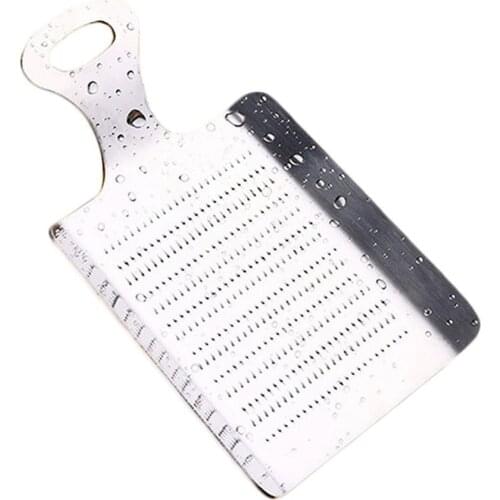 Practical Kitchen Ginger Wasabi Stainless Steel Garlic Grater Mill Tool
