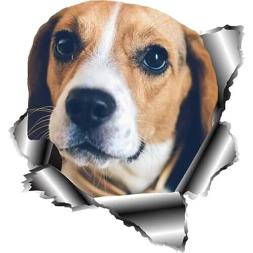 S50418# Various Sizes/Colors Personality PVC Decal Beagle Dog Waterproof Car Sticker on Motorcycle Laptop Decorative