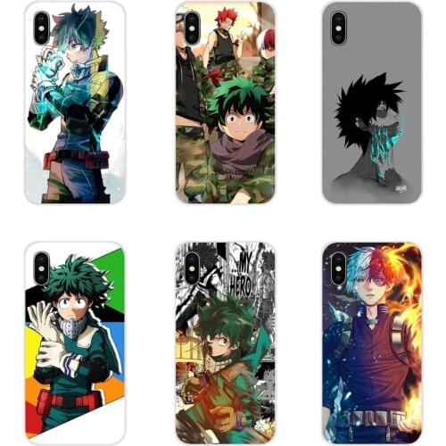 Silicone Shell Covers My Hero Academia deku bakugou Boku For Samsung A10 A30 A40 A50 A60 A70 M30 Galaxy Note 2 3 4 5 8 9 10 PLUS