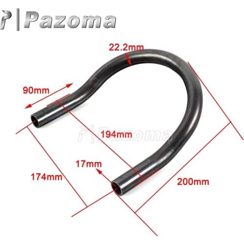 Steel Motorcycle 7/8" 22mm Tube Upswept Rear Seat Frame Hoop Brat Style Loop for Yamaha Suzuki Kawasaki Honda Cafe Racer Bobber
