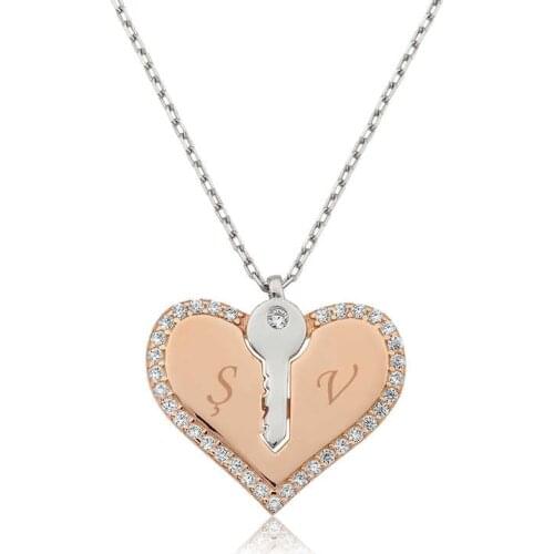 Tevuli 925 Sterling Silver Key To My Heart Necklace