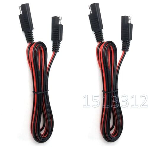 2PCS 6 Feet 18 Gauge 18AWG SAE to SAE Extension Cable Quick Disconnect Wire Harness SAE Connector 200cm
