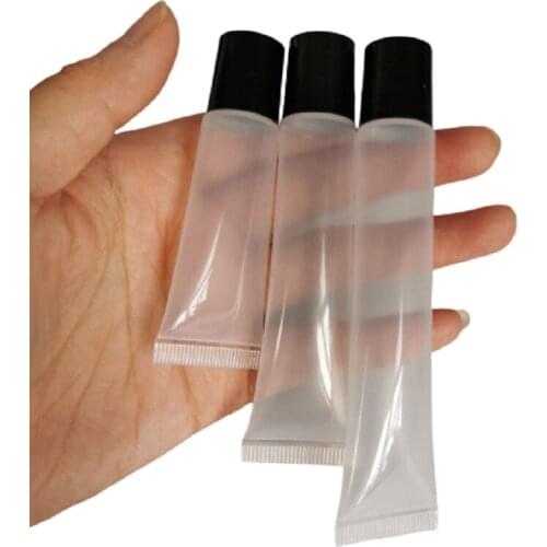 10ml 15ml 20ml Lip Gloss Squeeze Tubes Soft Lip Gloss Tubes Empty Cosmetic Lipgloss Packaging Containers 50picecs