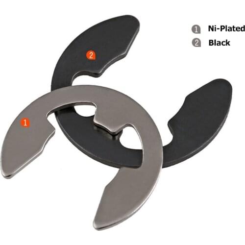 100pcs M9 M10 Black Carbon Steel DIN6799 Retaining Ring For 9mm 10mm E-Ring E Clip Snap Ring Shaft Circlip