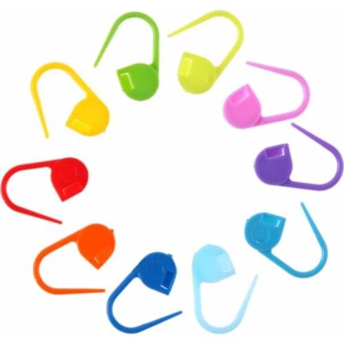 100pcs Mix Color Plastic Resin Small Clip Locking Stitch Markers Crochet Latch Knitting Tools Needle Clip Hook Sewing Tools