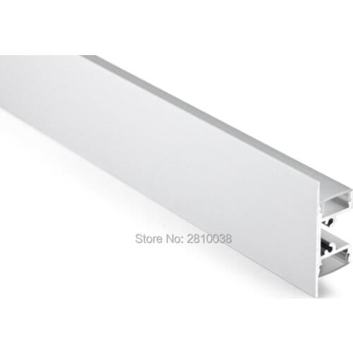 10 X 1M Sets/Lot Flat aluminium profile for led strips and led channel light for wall up and down lighting