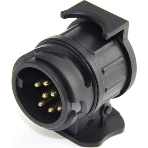 13 Pin Turn 7 Pin Plug Socket Car Cable Connector Waterproof Trailer Signal Light Car Towing Conversion Adapter