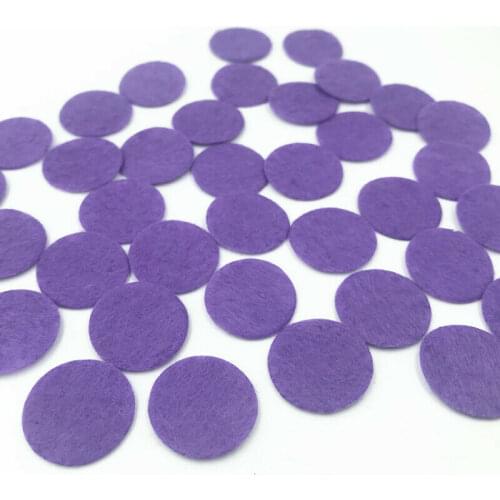 DIY 200pcs Purple Die Cut Felt Circle Appliques Cardmaking Crafts decoration 20mm