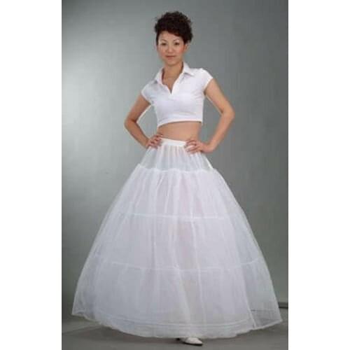 3-Hoop 2-Layer WEDDING Dress/Prom Gown petticoat crinoline underskirt 2022
