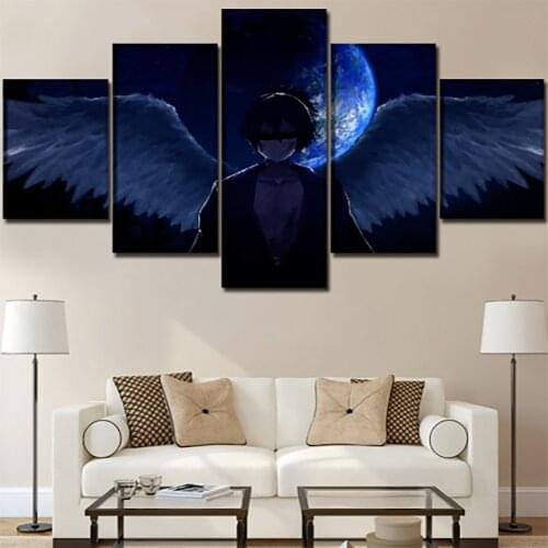5 Piece Wall Art Canvas Anime Manga Posters Figure Pictures And Prints Home Modern Living Room & Bedroom Decoration Paintings