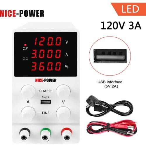 0.001A 30V 10A Fine Adjustment Regulated DC Power Supply Lab Switching Adjustable Power Supplies 4 Digits Display
