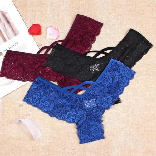 COZOK Lace Leaves Womens Sexy Lingerie Thongs G-string Underwear Large Size Panties Briefs Ladies T-back