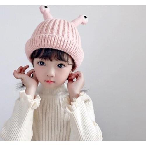 Children Fisherman Hat Makes Strange Tentacles Sound Super Cute Baby Cashmere Hat Boys And Girls With Autumn Winter Beanie Caps