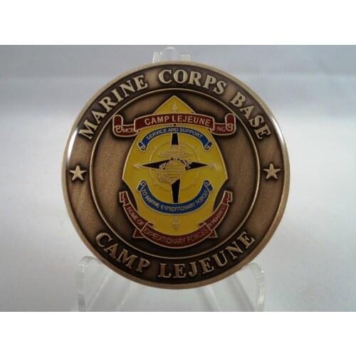 Hot sales USMC Camp Base Challenge Coin Marine United States Corps coin High quality Custom metal coins FH810202