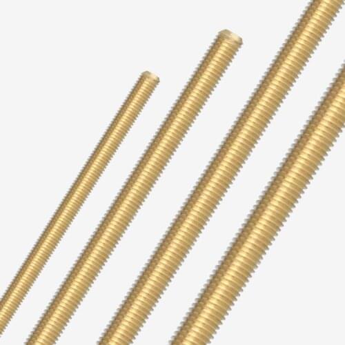 1pcs M18 brass tooth rod conductive full teeth screw bar brassiness stick 100mm-250mm length