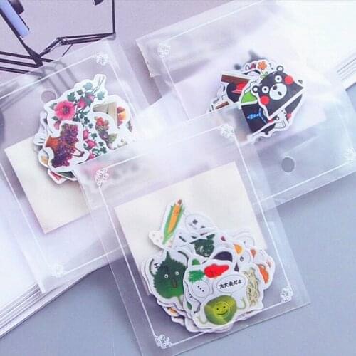 1pack/Lot Transparent cartoon girl & Cartoon Life series mini Sticker flake package Students nice decoration DIY label