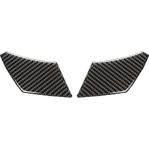 Real Carbon Fiber Door Handle Bowl Trim Stickers Glossy for Dodge Challenger 15-19 Interior Accessories Stickers