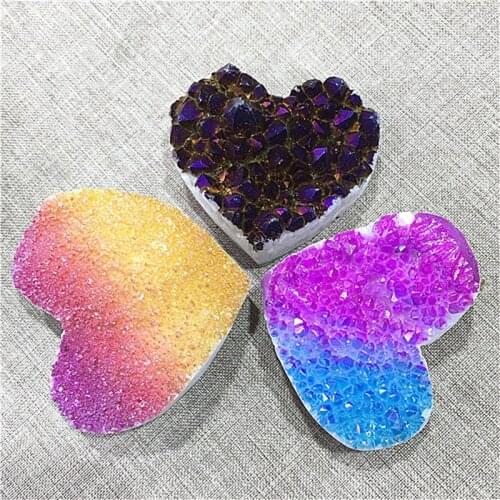 Natural colorful quartz aura amethyst cluster crystals healing stone for home decoration